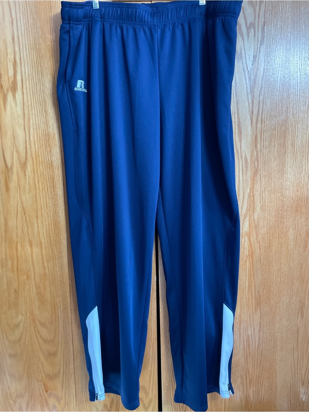 Russell Athletic Navy Blue Jogger Sweatpants with White Accents